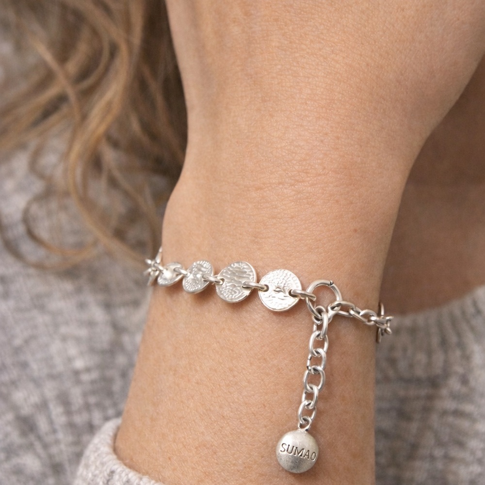 950 Silver Peruvian Artisan Disc Link Bracelet – SUMAQ
